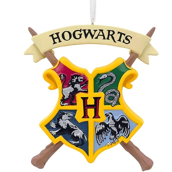 Harry Potter Hogwarts Crest Hallmark Christmas Tree Ornament - Picture 1 of 14
